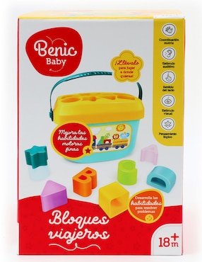 Bloques Viajeros Benic Baby Juego Didáctico Unisex