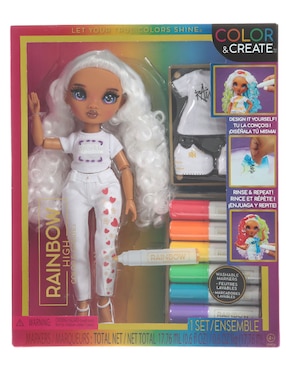 Muñeca Fashion Rainbow High Color & Create