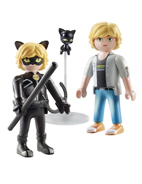 Playmobil Miraculous Adrien Y CAT Noir 71337