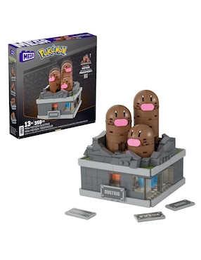 Mega Construx Pokémon Minifigura De Dugtrio Con Movimiento HTH73