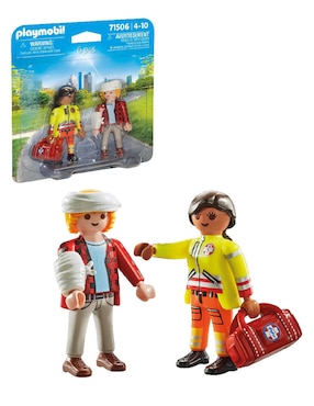 Playmobil Pm Duo Pack Paramédico Con Paciente 71506