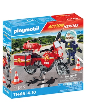 Playmobil Moto de bomberos Action Heroes