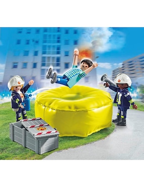 Playmobil Bomberos con colchoneta Action Heroes