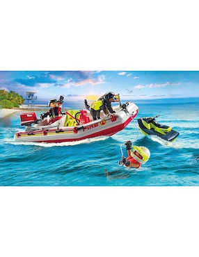 Playmobil Fireboat with Aqua Scooter Action Heroes