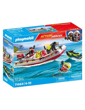 Playmobil Fireboat with Aqua Scooter Action Heroes