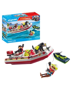 Playmobil Fireboat with Aqua Scooter Action Heroes