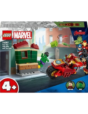 Lego Marvel Iron Man con Moto y Hulk 76289 Super Heroes