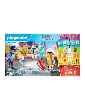 Playmobil My Figures: Equipo De Rescate 71400