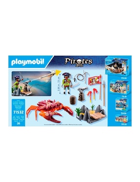 Playmobil Pirates Batalla con el cangrejo gigante