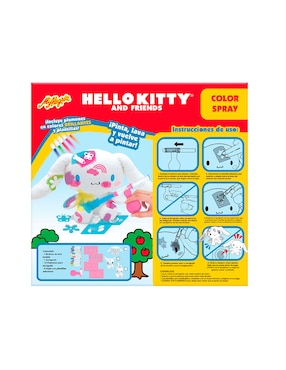 Peluche pintable Hello Kitty and Friends color spray Mi Alegría