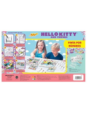 Lienzo Hello Kitty Pinta por Números Mi Alegría