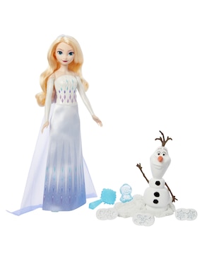 Muñeca Disney Mattel Frozen Aventuras De Elsa Y Olaf Con Nieve