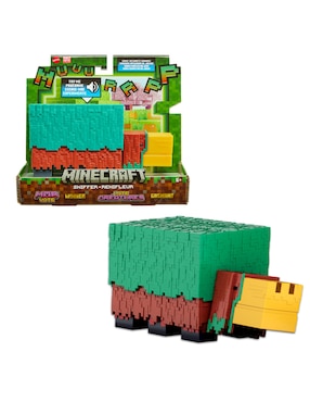 Figura De Acción Artículada Mattel Minecraft Con Movimiento Y Sonido