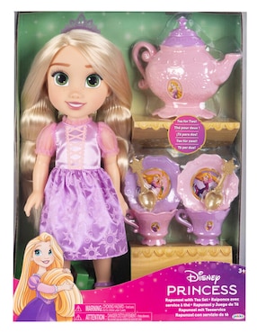 Muñeca Princess Disney Rapunzel Y Juego De Té