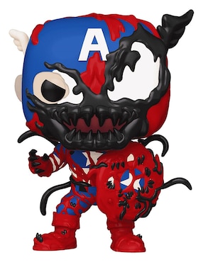 Funko POP! Marvel Carnage Capitán América Cabeza Oscilante