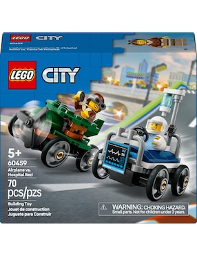 Lego Pack de Autos de Carreras: Avión vs. Cama de Hospital 60459 City