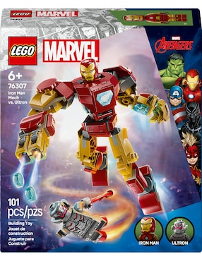 Lego Armadura Robótica de Iron Man vs. Ultrón 76307 Superhéroe