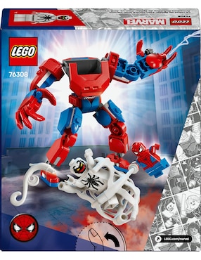 Lego Armadura Robótica de Spider-Man vs. Anti-Venom 76308 Superhéroe