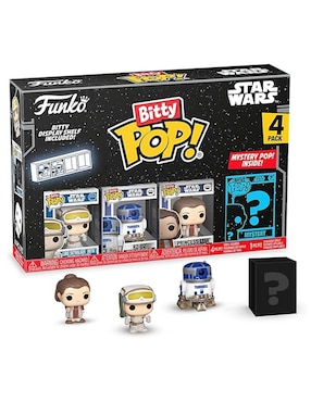 Figura Star Wars Luke Skywalker, R2-D2 y Princesa Leia chase