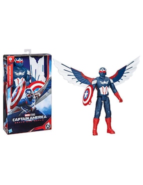 Figura articulada Captain America Brave New World Capitán América titan hero articulado