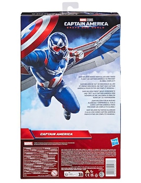 Figura articulada Captain America Brave New World Capitán América titan hero articulado