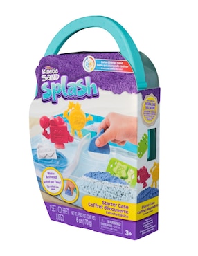 Arena caja de salpicadura Kinetic Sand