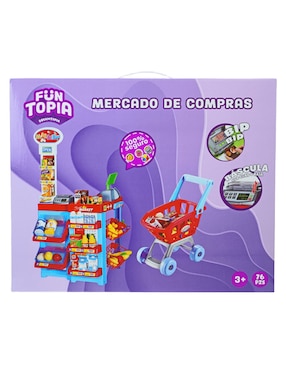 Mercado de compras Funtopia juego de rol para niños