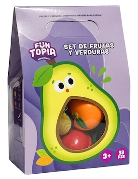 Set de frutas y verduras Funtopia juego de rol para niños