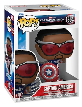 Figura Captain America Brave New World Captain America chase cabeza oscilante