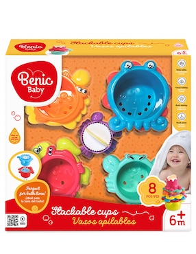 Juguete interactivo vasos apilables Benic Baby