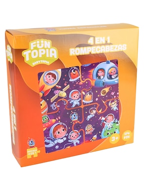 Rompecabezas astronauta 4 en 1 Funtopia 174 piezas