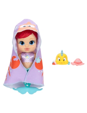 Muñeca Bebé Ariel se da un baño Disney