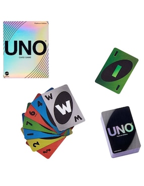 UNO Juego de mesa Platinum Mattel