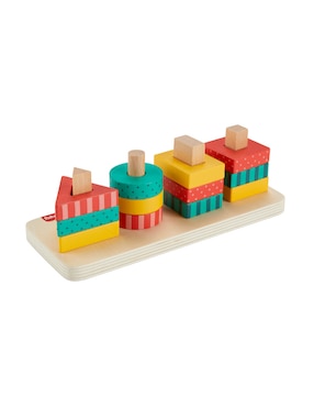 Tablero de bloques Fisher Price con 13 piezas