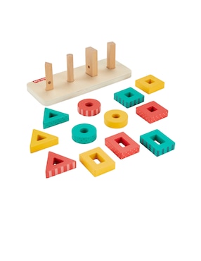 Tablero de bloques Fisher Price con 13 piezas