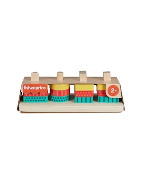 Tablero de bloques Fisher Price con 13 piezas