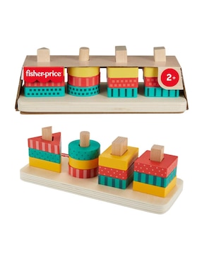 Tablero de bloques Fisher Price con 13 piezas