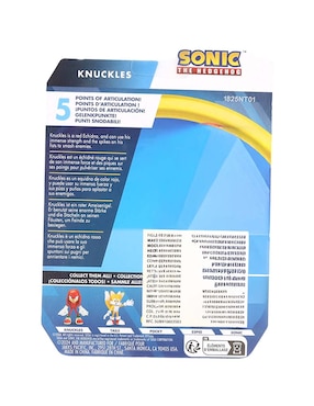 Figura de acción articulada Sonic The Hedgehog Knuckles con movimiento