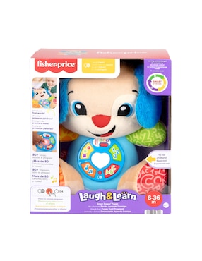 Peluche de Fisher Price perro Fisher Price Rie y aprende de 28.5 cm