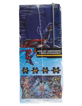 Rompecabezas Spider-Man panorámico 3 en 1 Novelty 135 piezas