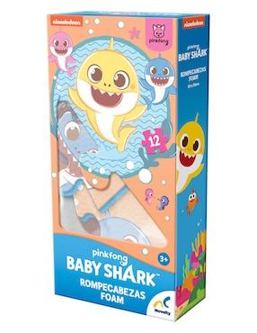 Rompecabezas Foam Baby Shark Novelty 12 piezas