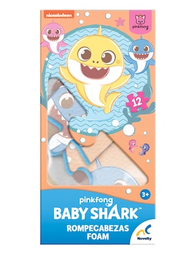 Rompecabezas Foam Baby Shark Novelty 12 piezas