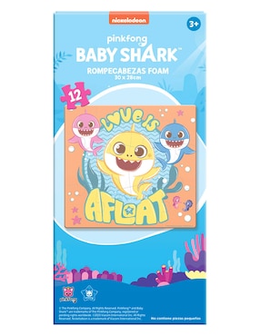 Rompecabezas Foam Baby Shark Novelty 12 piezas