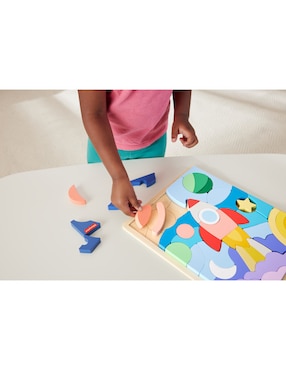 Rompecabezas Space Stars Juguete del Espacio de Madera Fisher Price 42 piezas