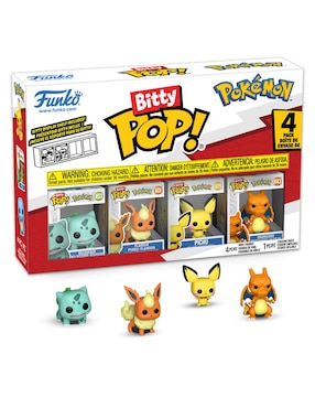 Figura de colección Pokémon Bulbasaur, Flareón, Pichu y Charizard