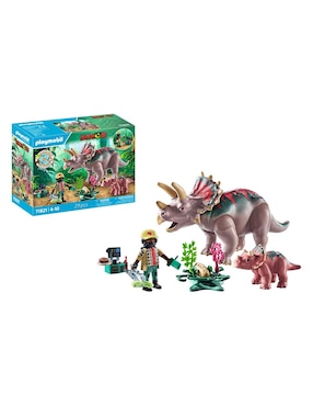Playmobil Familia de Triceratops 71821 Dinos