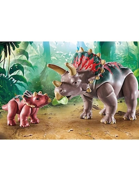 Playmobil Familia de Triceratops 71821 Dinos
