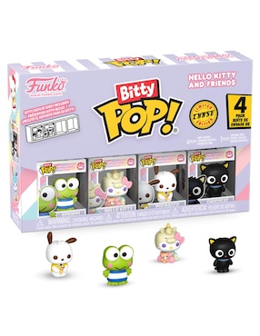 Figura de colección Hello Kitty and Friends Keroppi, Pochacco, Chococat y Hello Kittty limitada chase