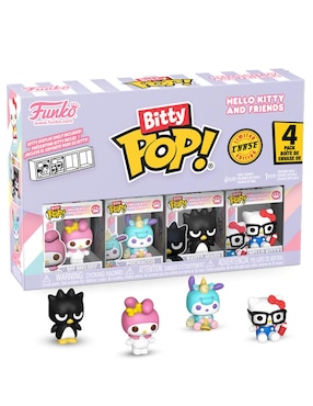 Figura de colección Hello Kitty and Friends My Melody, Pochacco, Badtz-Maru y Hello Kitty