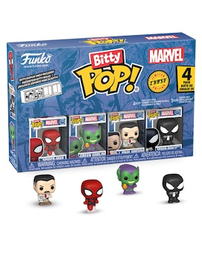 Figura de colección Marvel Spider-Man, Green Goblin, J. Jonah Jameson y Spider-Man Simbiote Suit